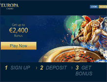 Tablet Screenshot of europacasino.com